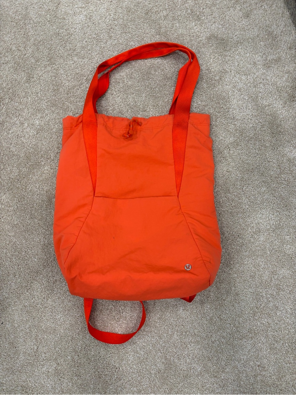 lululemon athletica Orange Convertible Tote Backpack